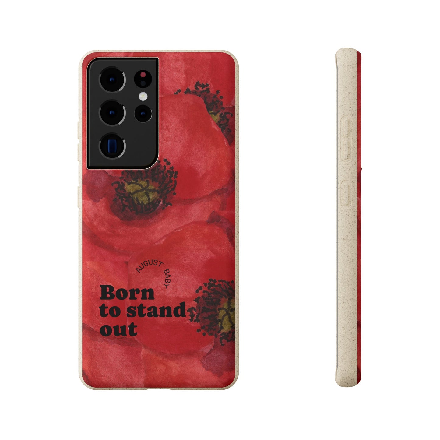 August Eco-friendly birth flower - Biodegradable case