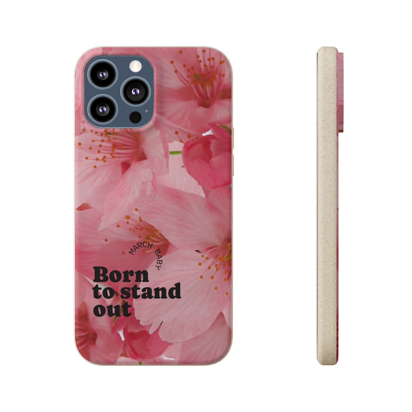March Eco-friendly birth flower - Biodegradable case