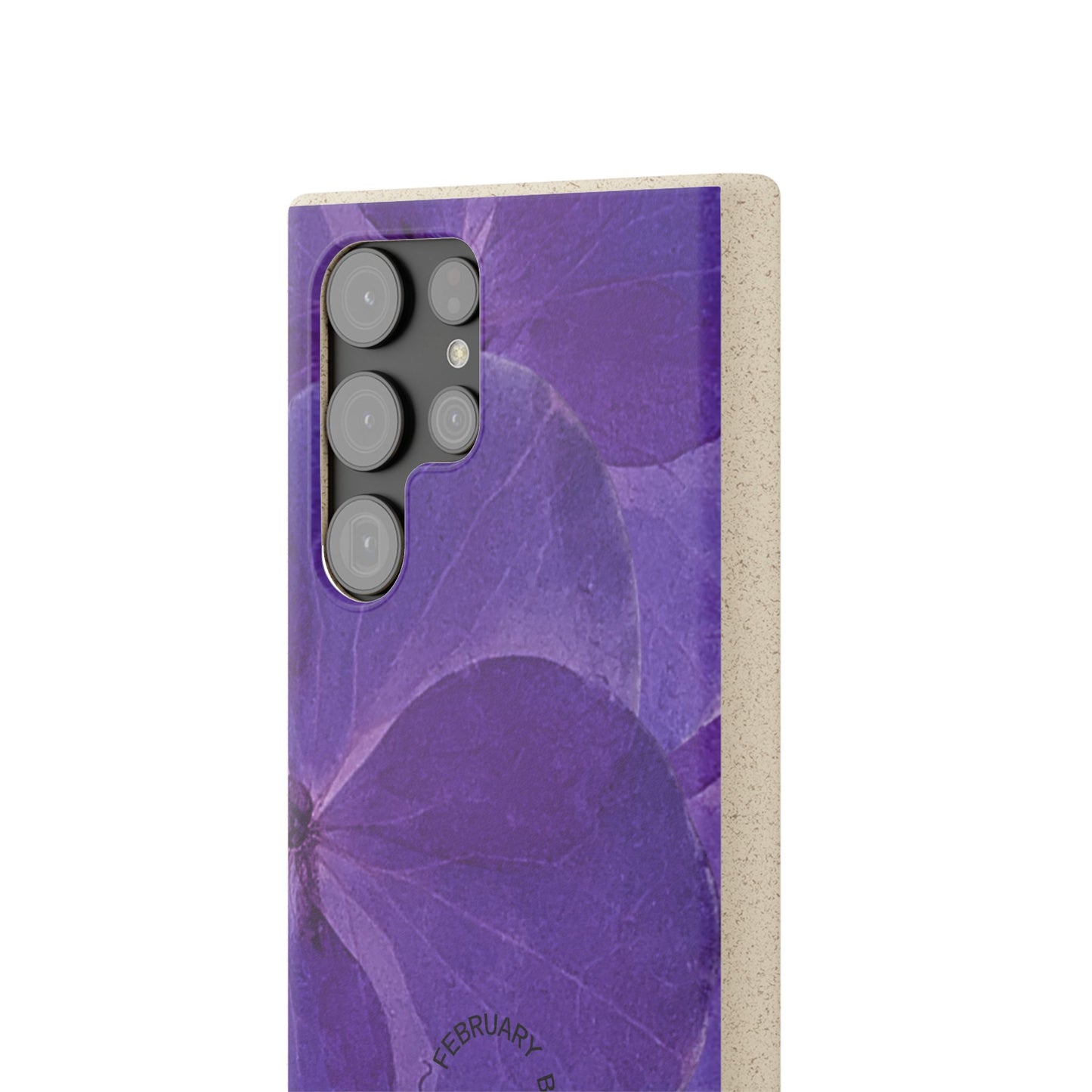 Eco-Friendly February birth flower - Biodegradable case