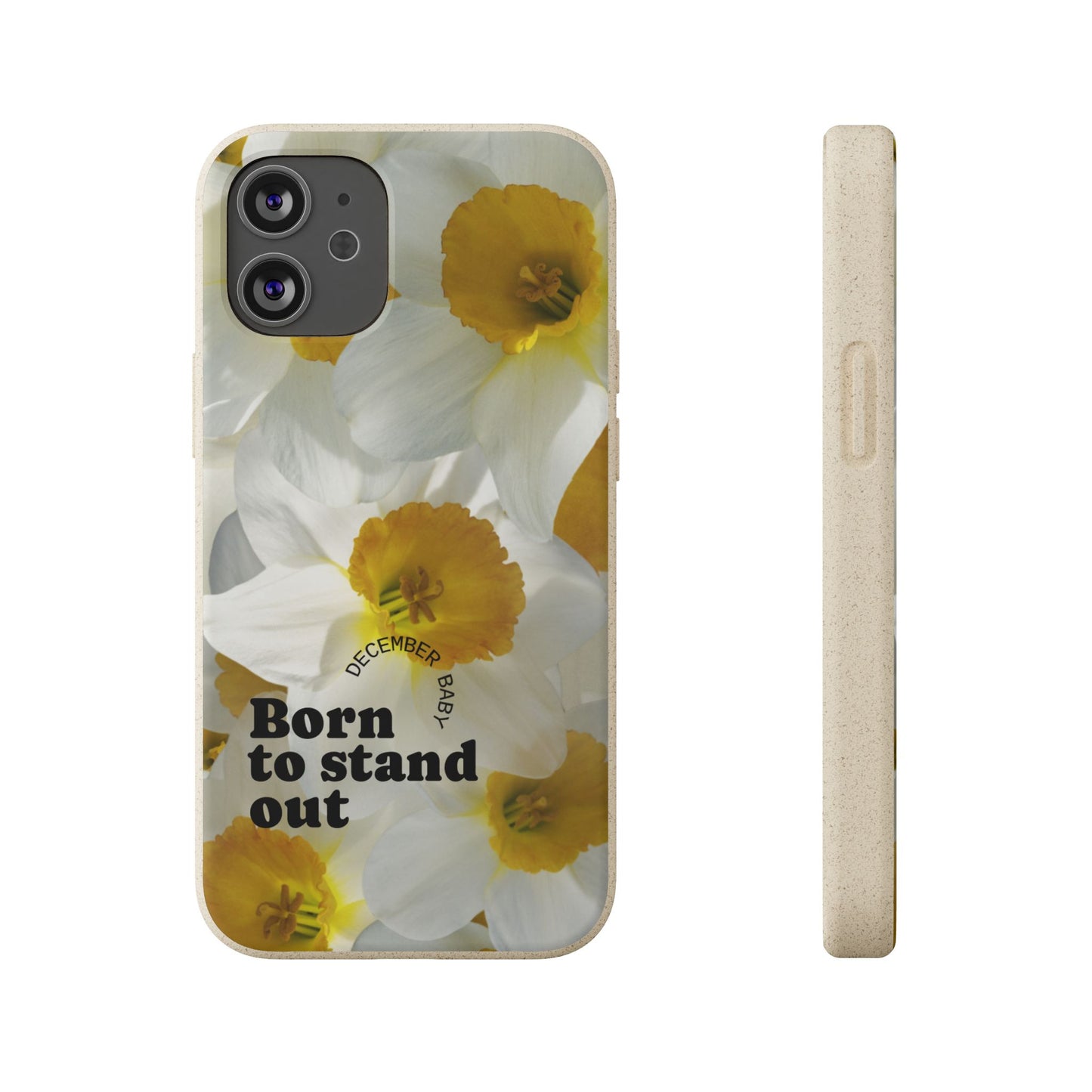 December Eco-friendly birth flower - Biodegradable case
