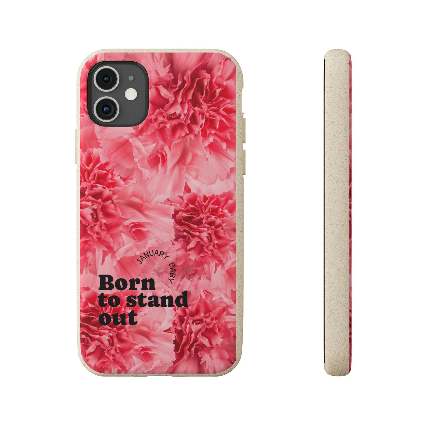 January Eco-friendly birth flower - Biodegradable case