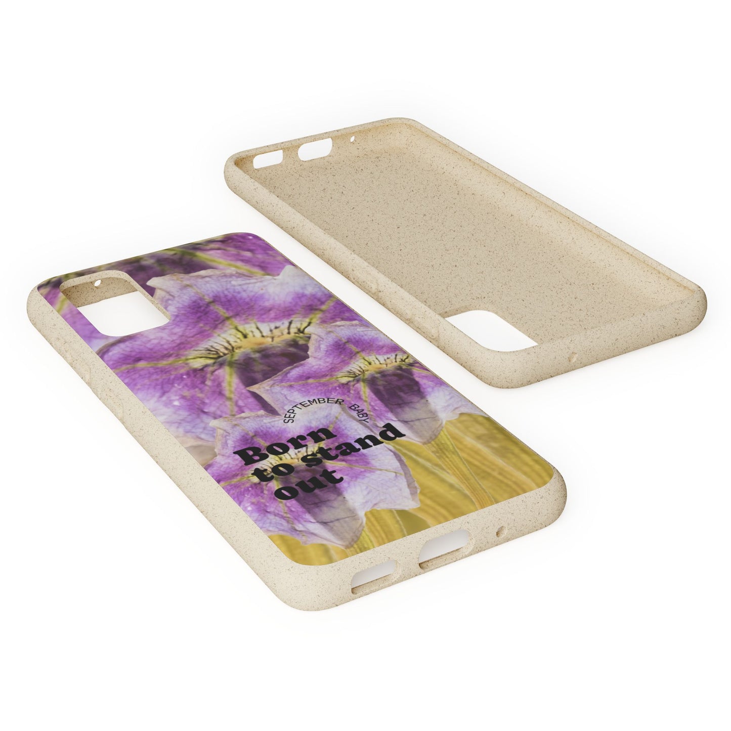 September Eco-friendly birth flower - Biodegradable case