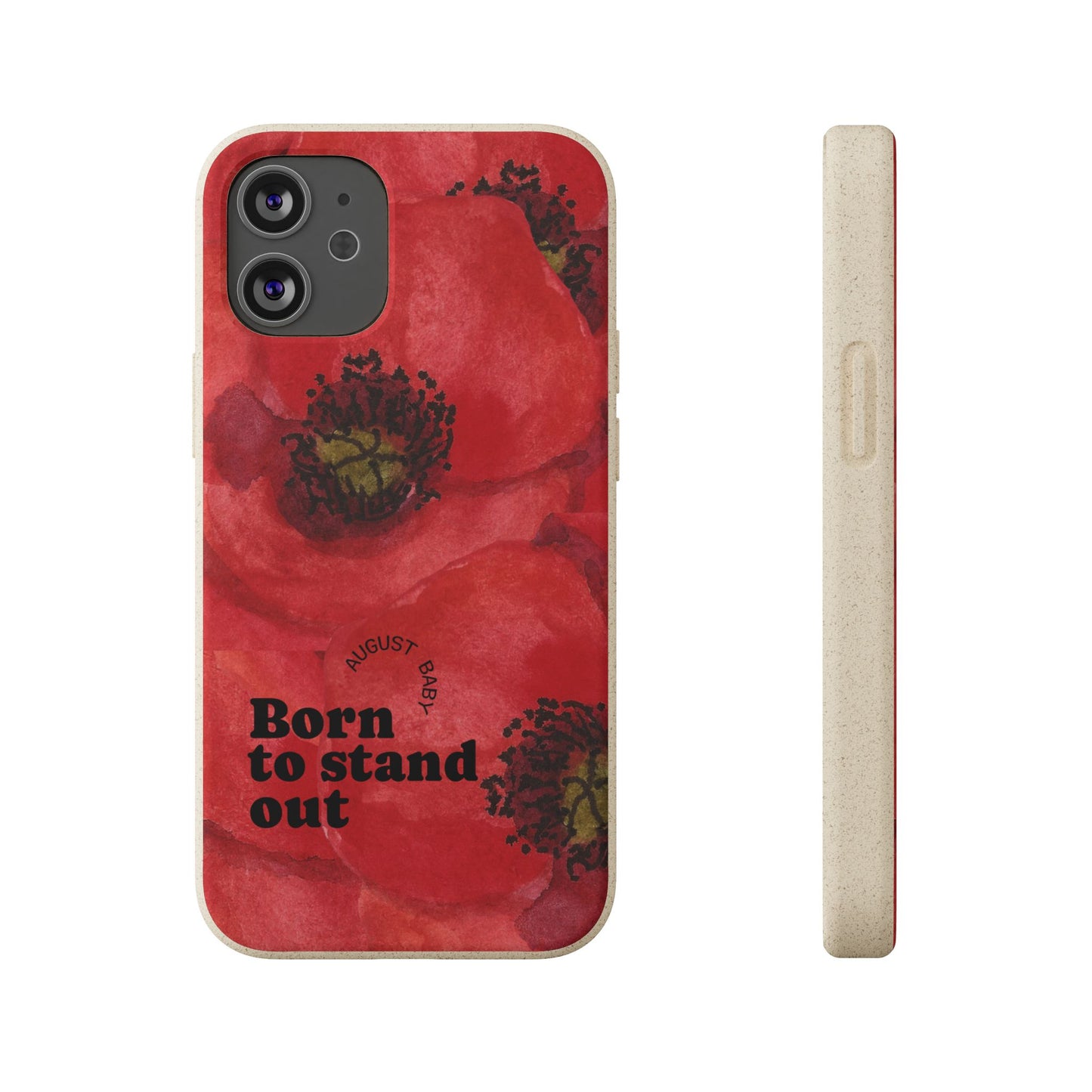 August Eco-friendly birth flower - Biodegradable case