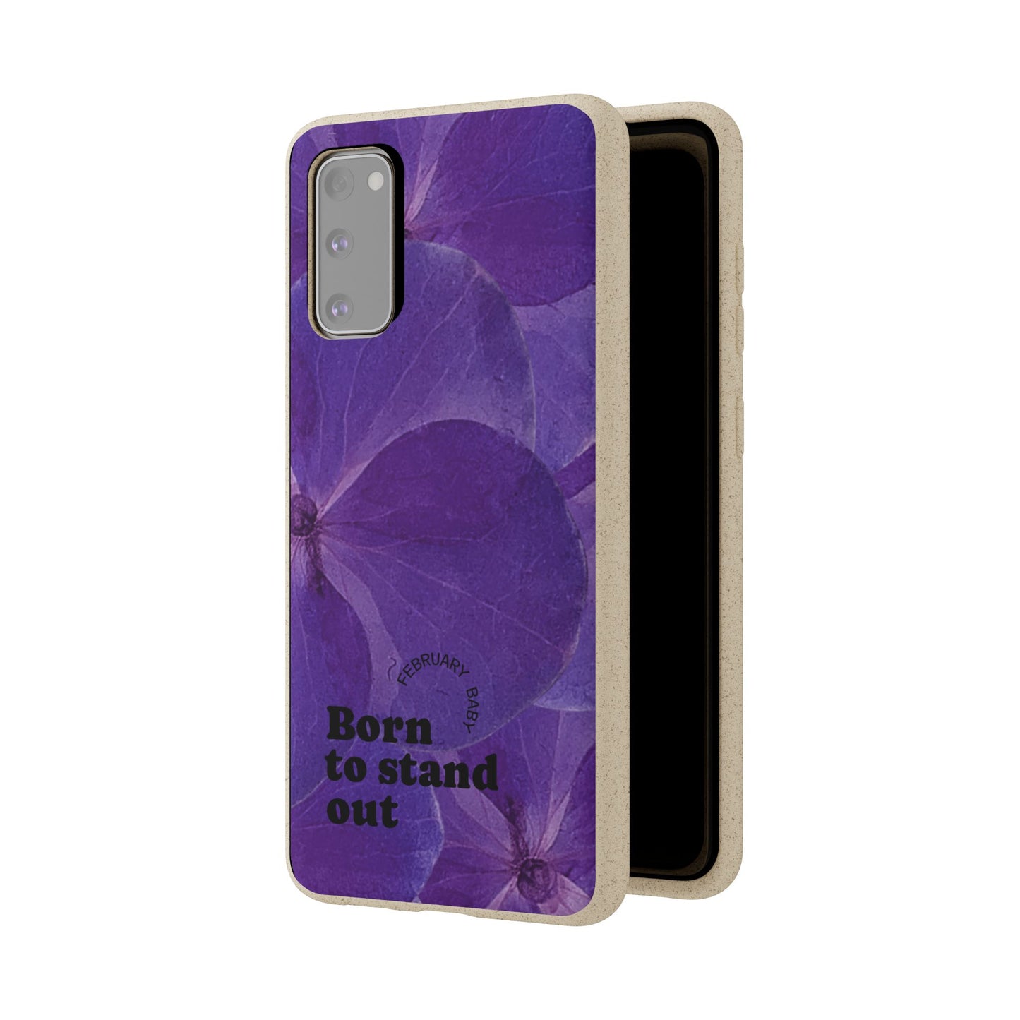 Eco-Friendly February birth flower - Biodegradable case