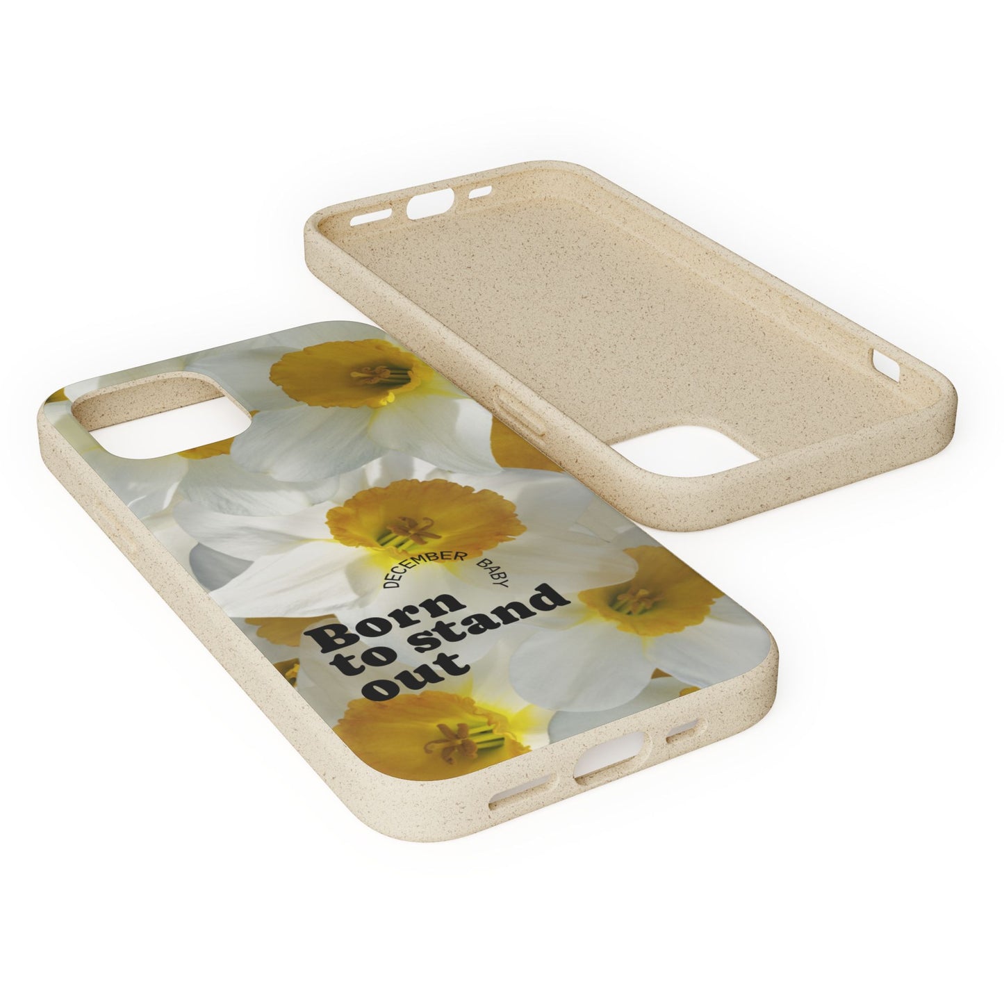 December Eco-friendly birth flower - Biodegradable case