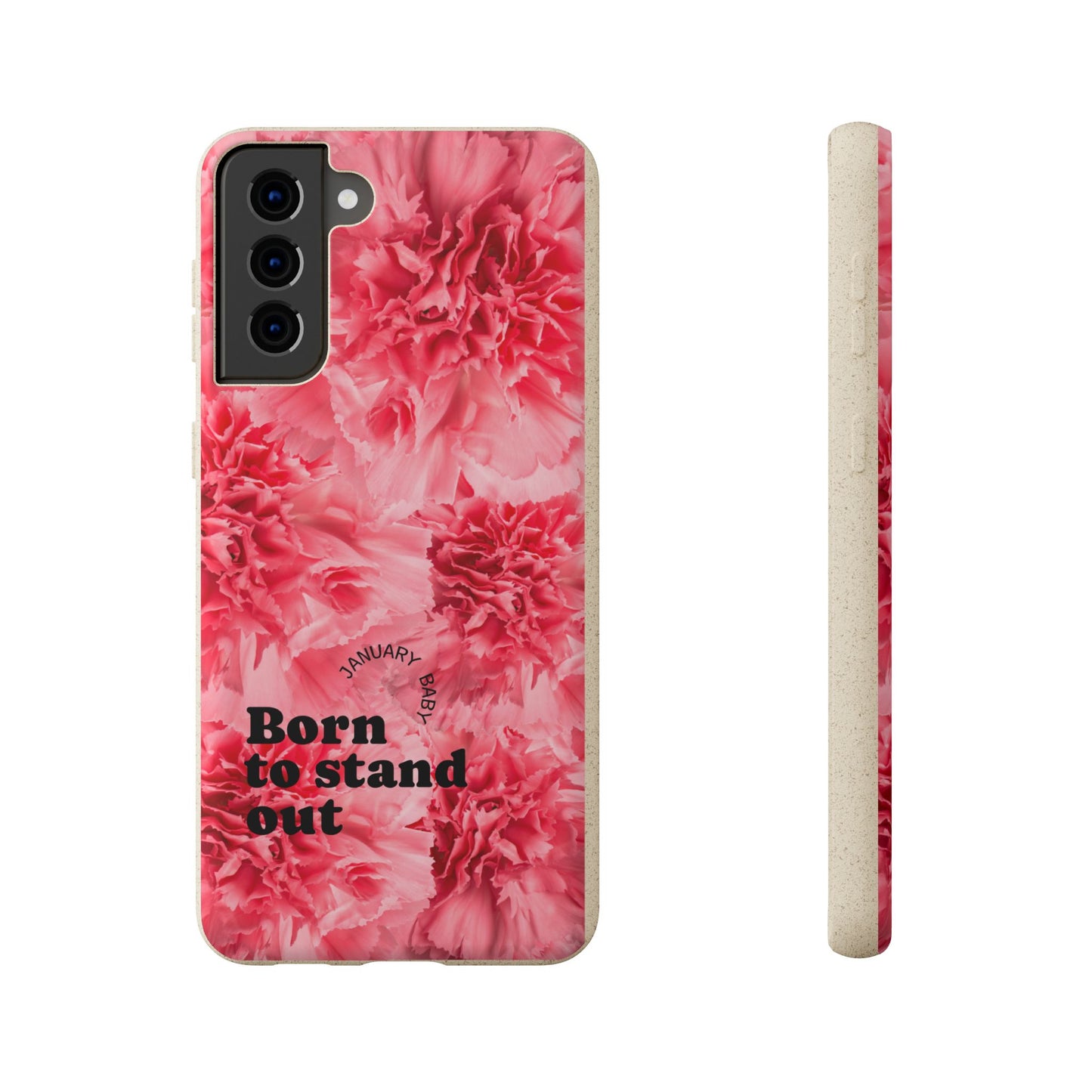January Eco-friendly birth flower - Biodegradable case
