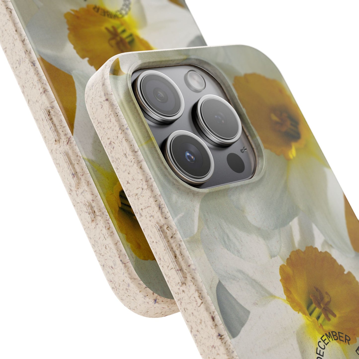 December Eco-friendly birth flower - Biodegradable case