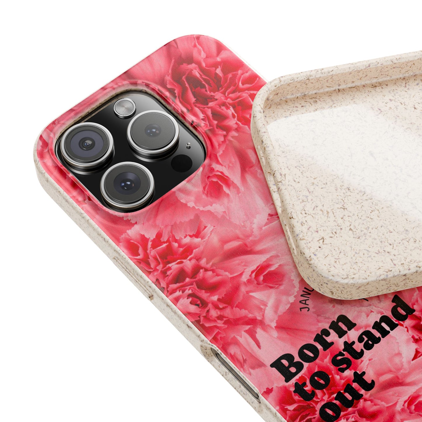 January Eco-friendly birth flower - Biodegradable case