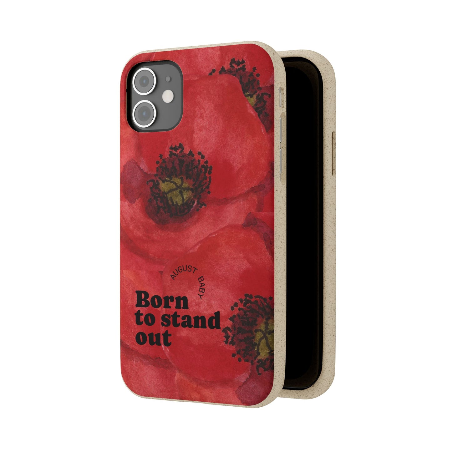 August Eco-friendly birth flower - Biodegradable case