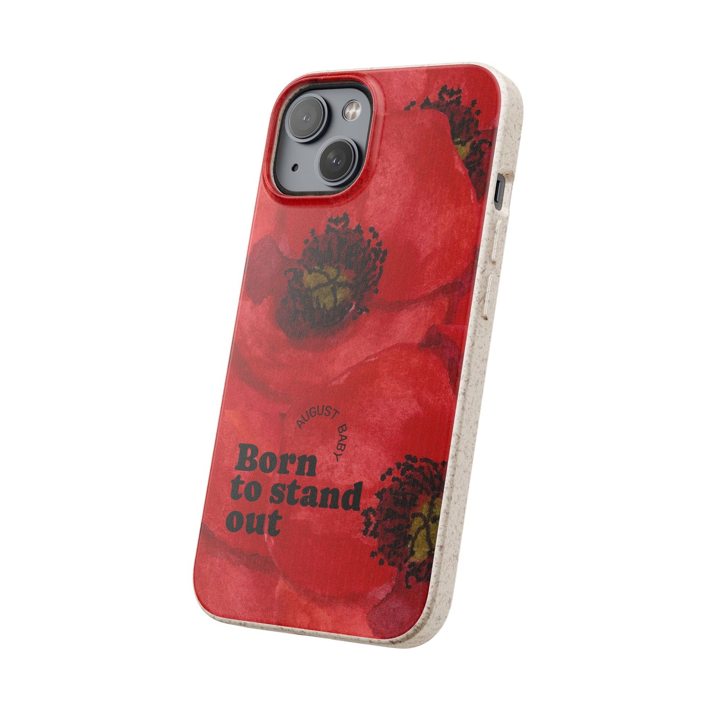 August Eco-friendly birth flower - Biodegradable case