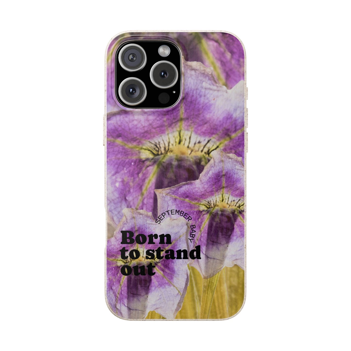 September Eco-friendly birth flower - Biodegradable case