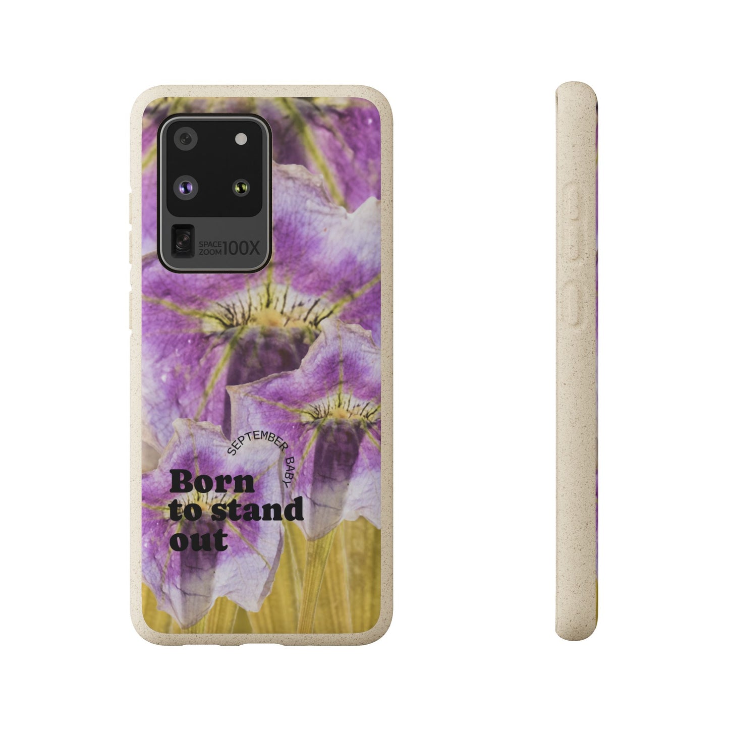 September Eco-friendly birth flower - Biodegradable case