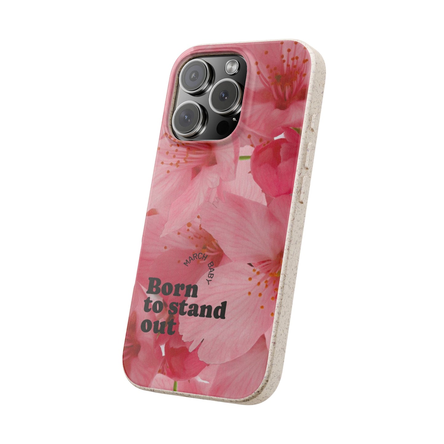 March Eco-friendly birth flower - Biodegradable case