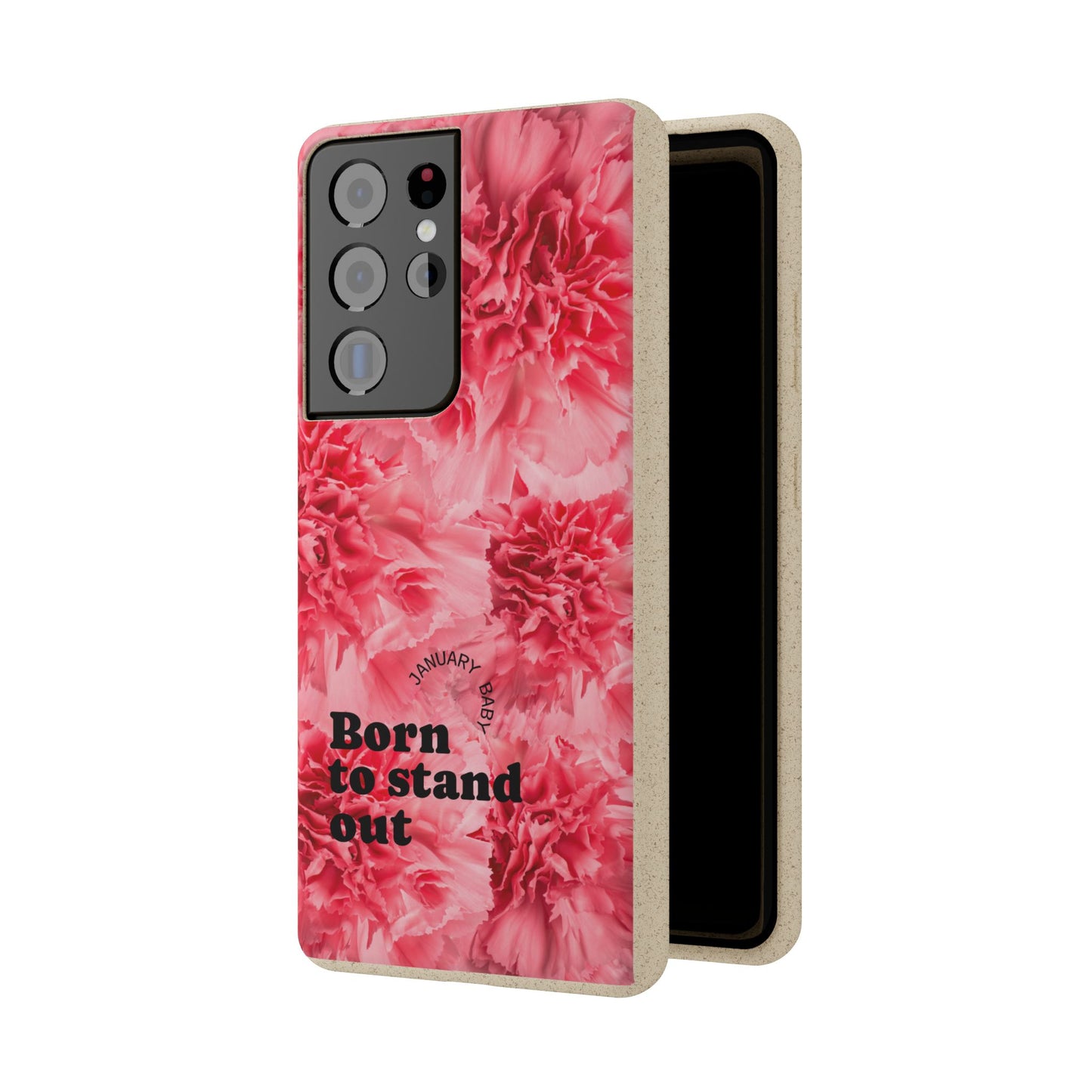 January Eco-friendly birth flower - Biodegradable case