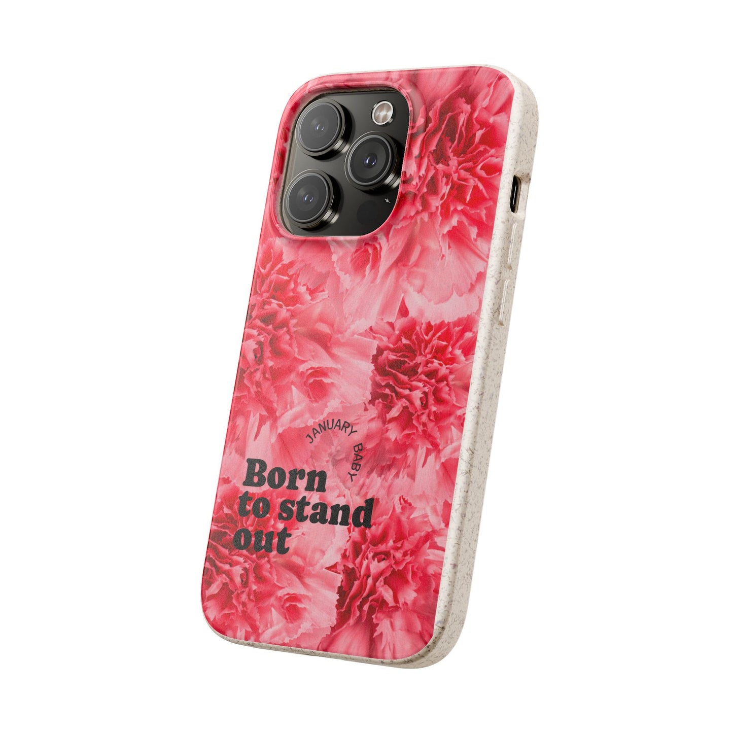 January Eco-friendly birth flower - Biodegradable case