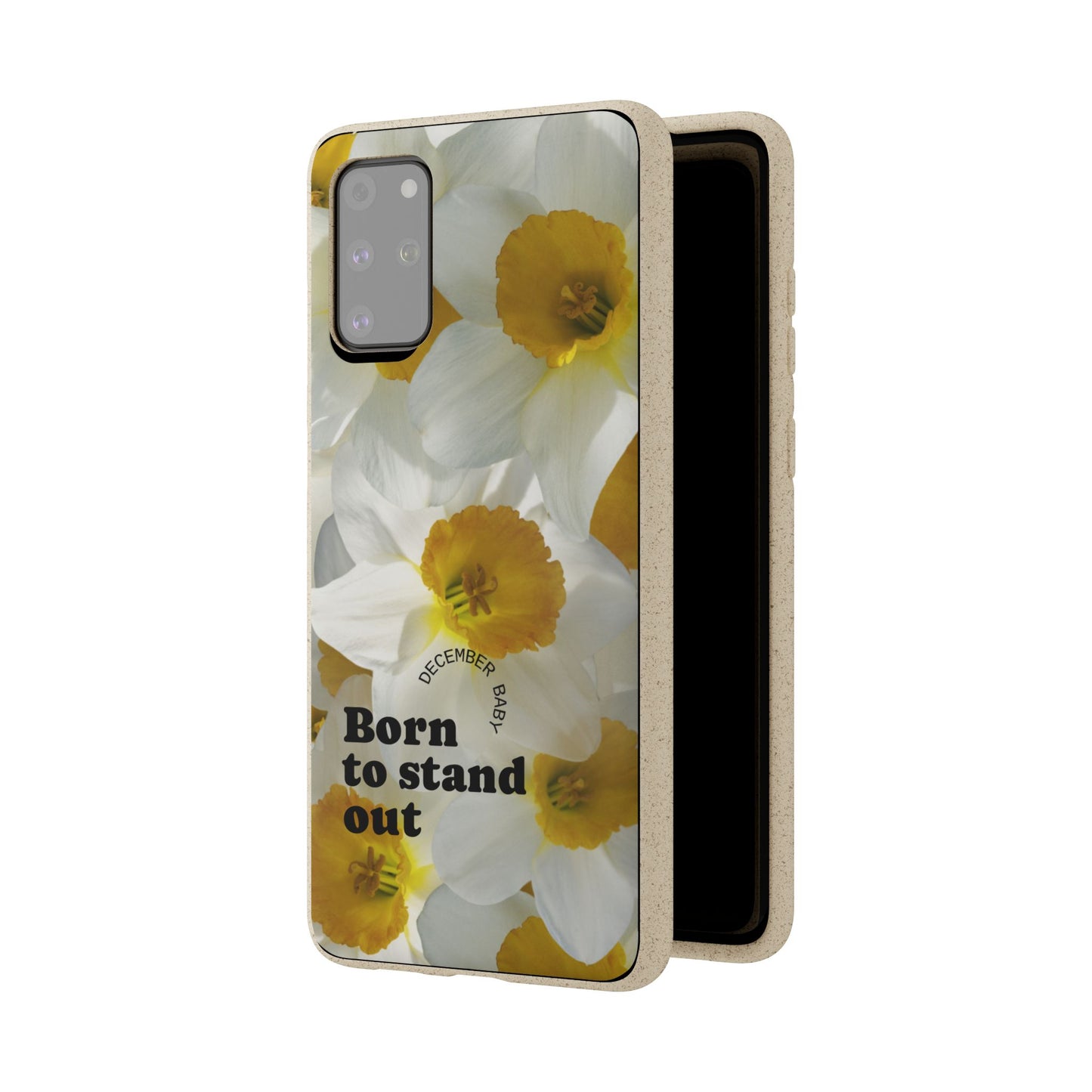 December Eco-friendly birth flower - Biodegradable case