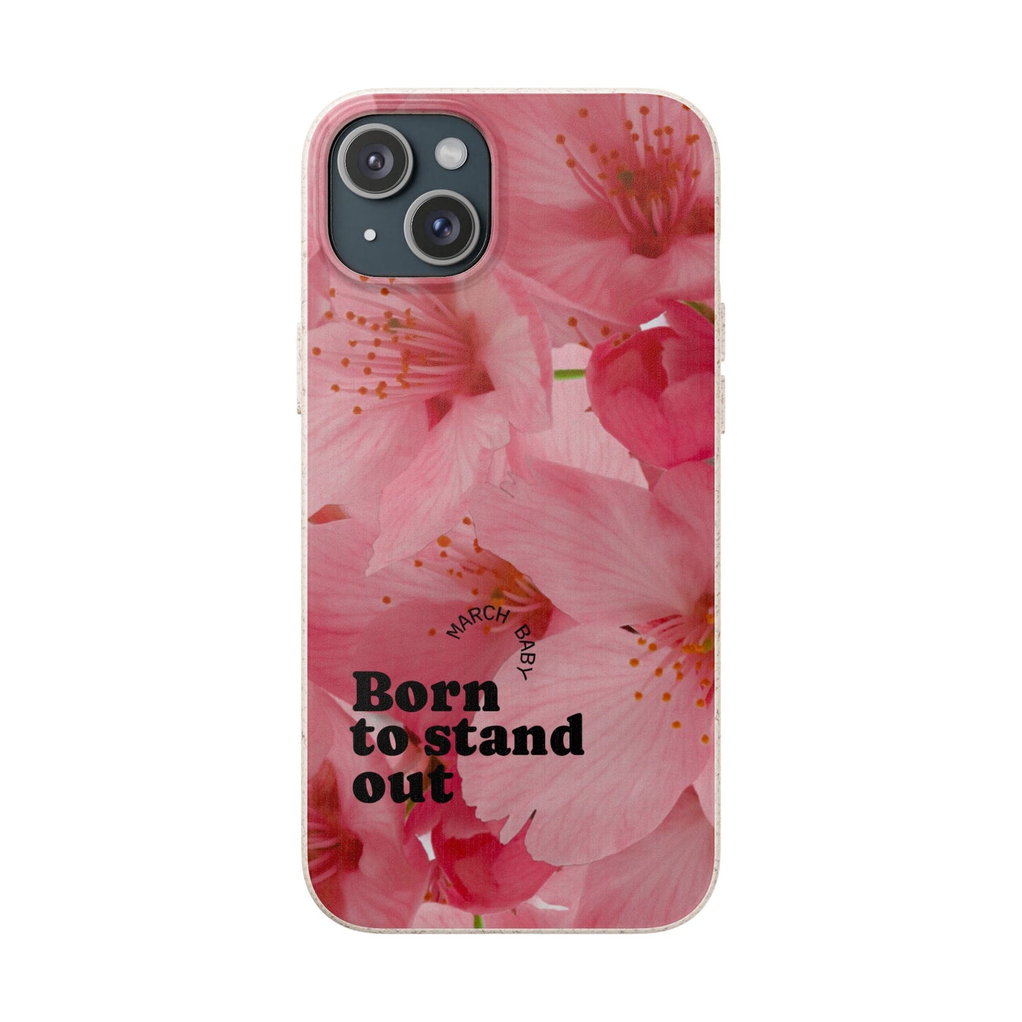 March Eco-friendly birth flower - Biodegradable case