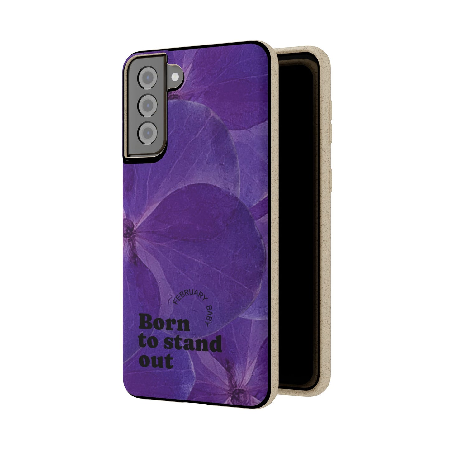 Eco-Friendly February birth flower - Biodegradable case