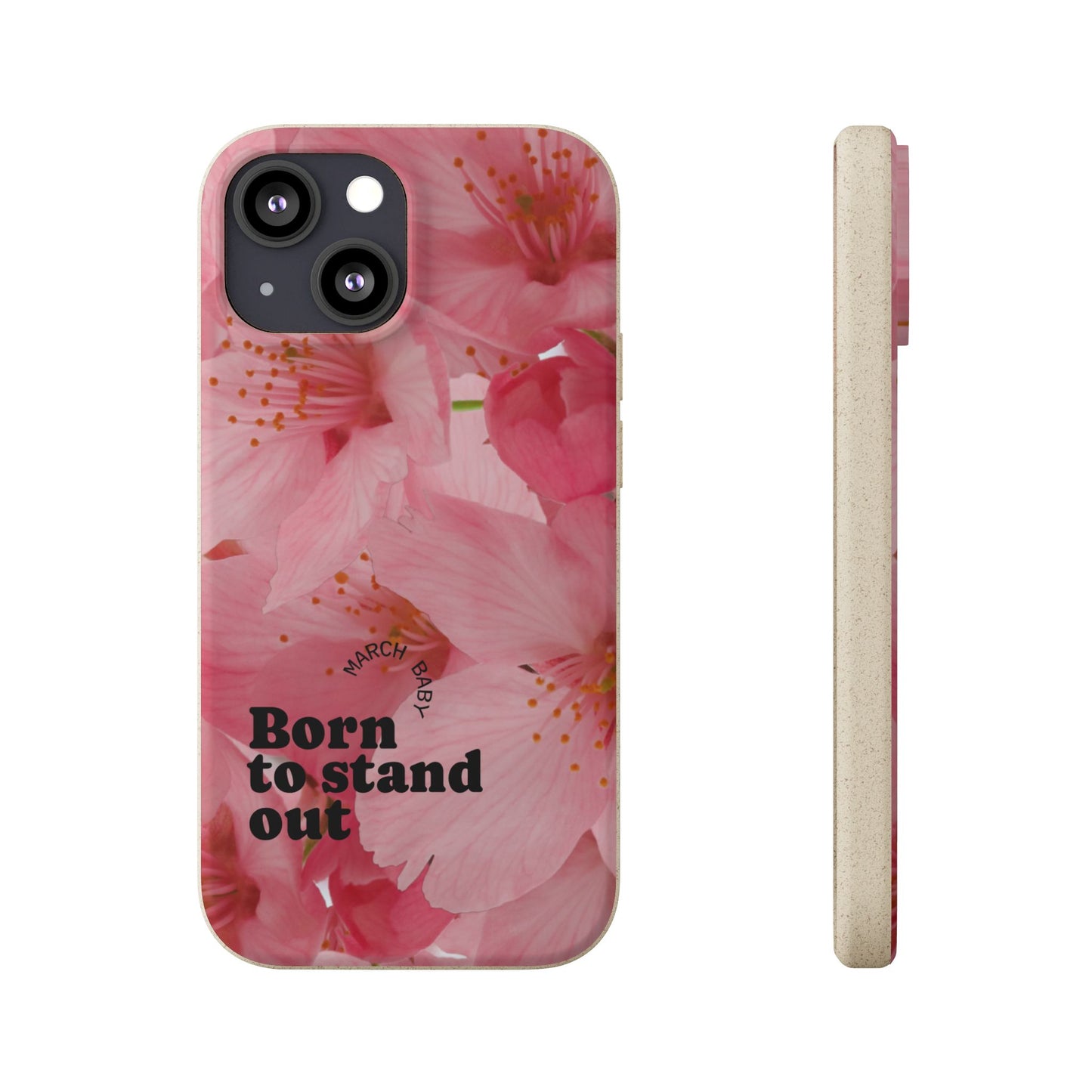 March Eco-friendly birth flower - Biodegradable case