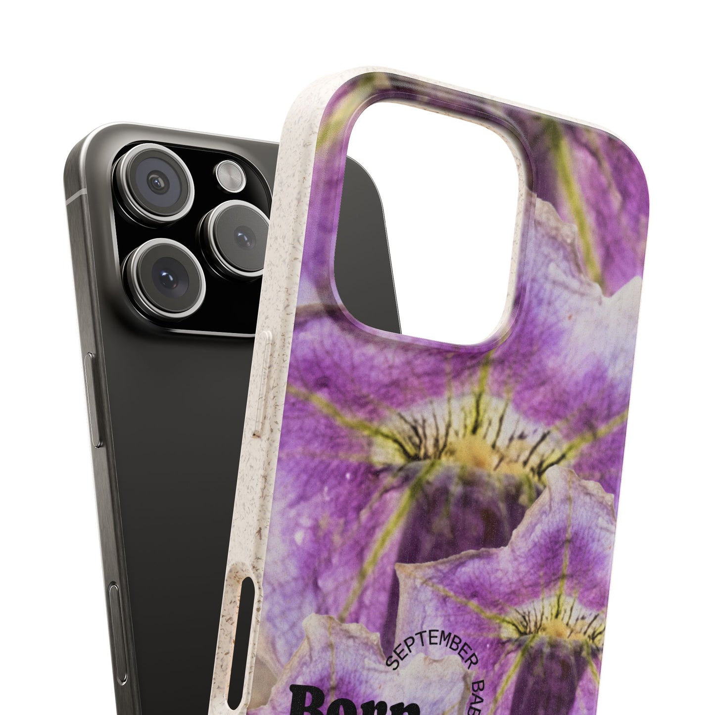September Eco-friendly birth flower - Biodegradable case