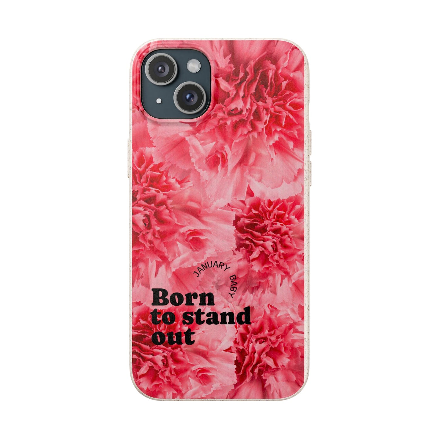 January Eco-friendly birth flower - Biodegradable case