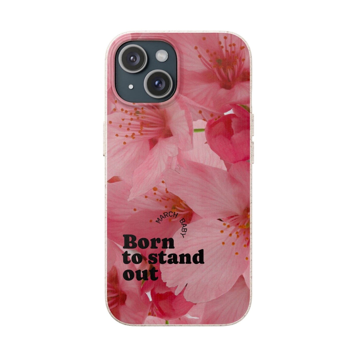March Eco-friendly birth flower - Biodegradable case