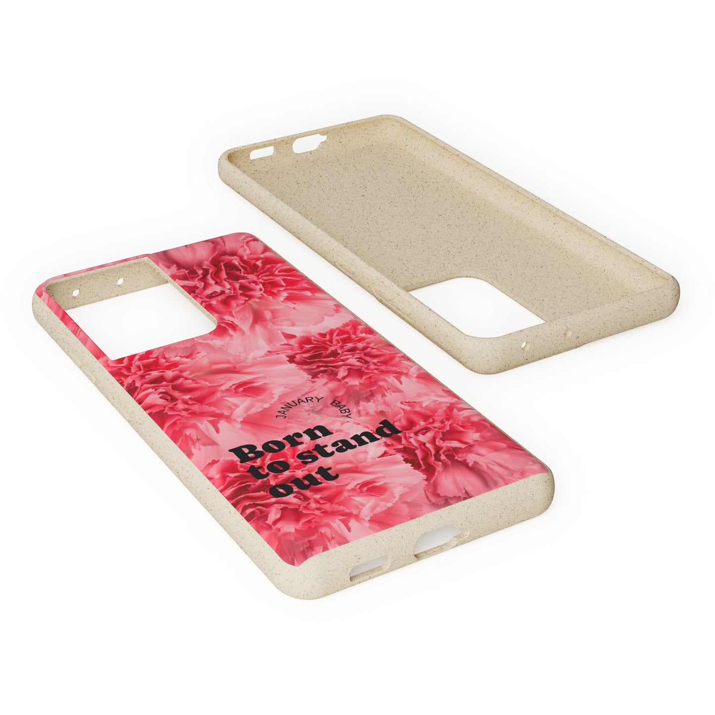 January Eco-friendly birth flower - Biodegradable case