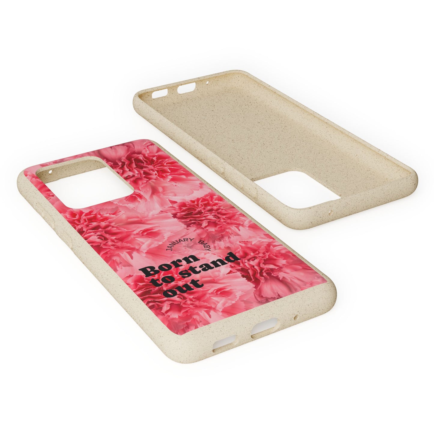 January Eco-friendly birth flower - Biodegradable case