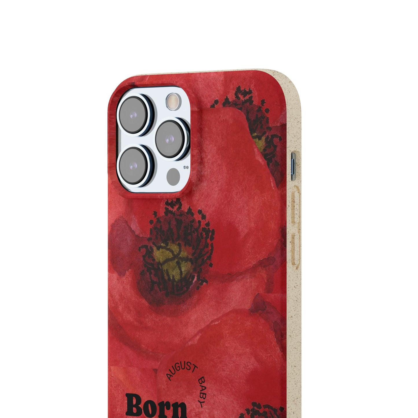 August Eco-friendly birth flower - Biodegradable case