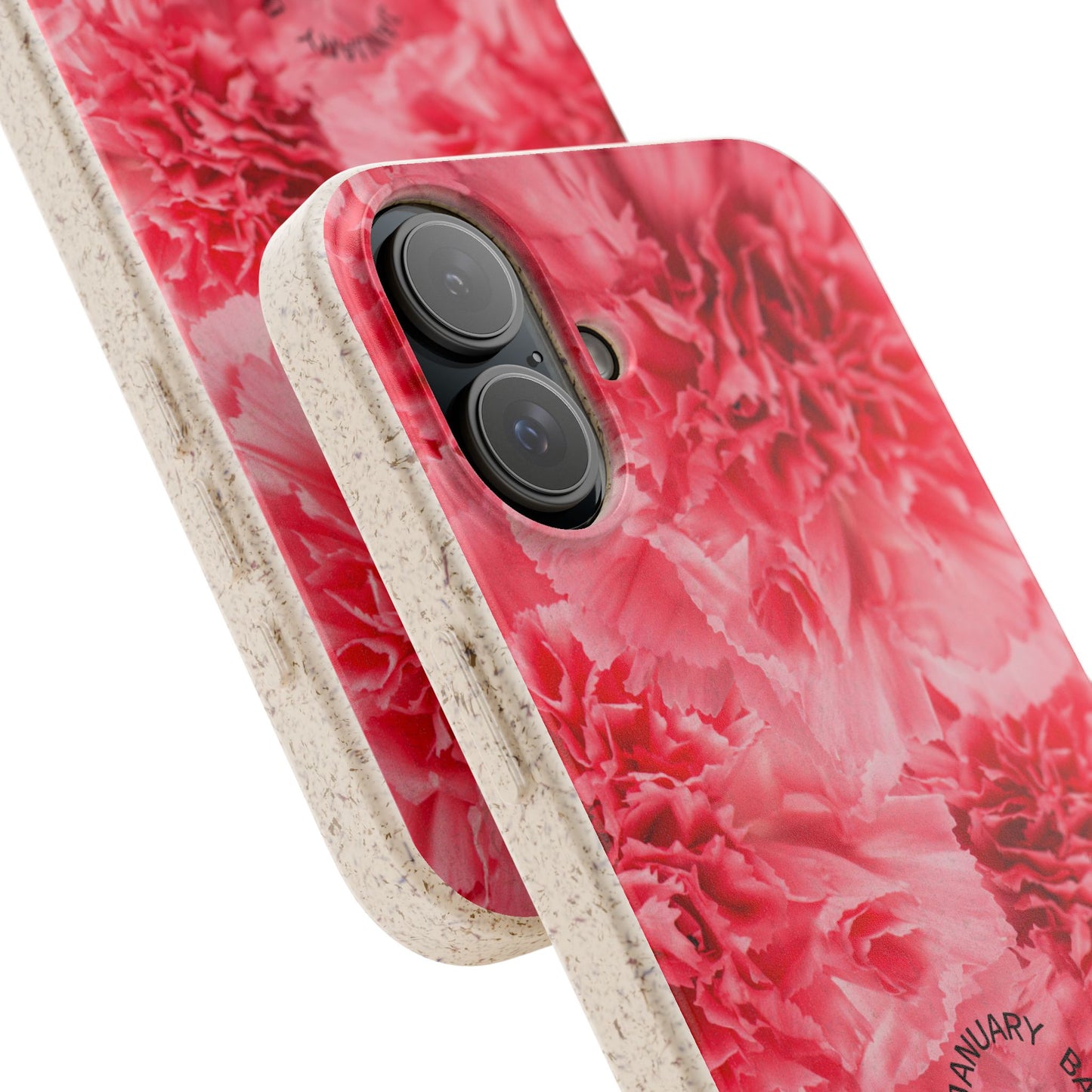 January Eco-friendly birth flower - Biodegradable case