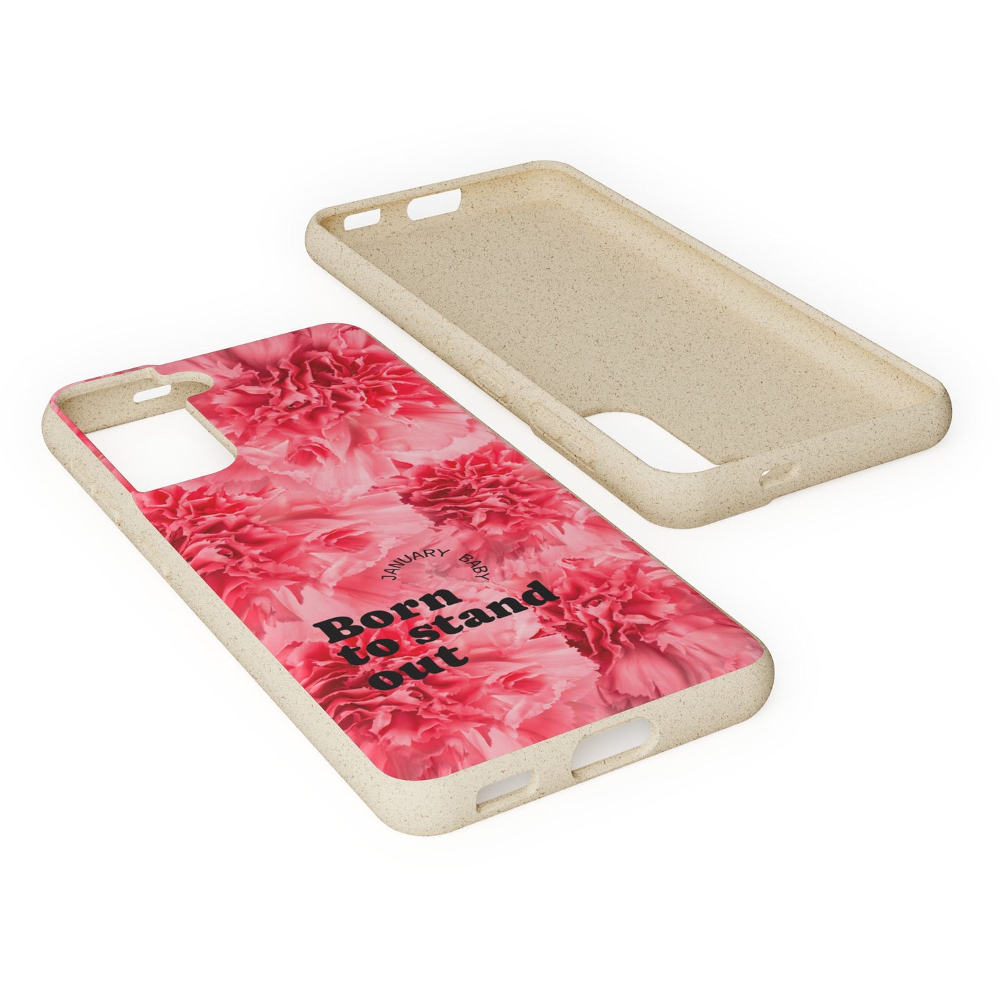 January Eco-friendly birth flower - Biodegradable case