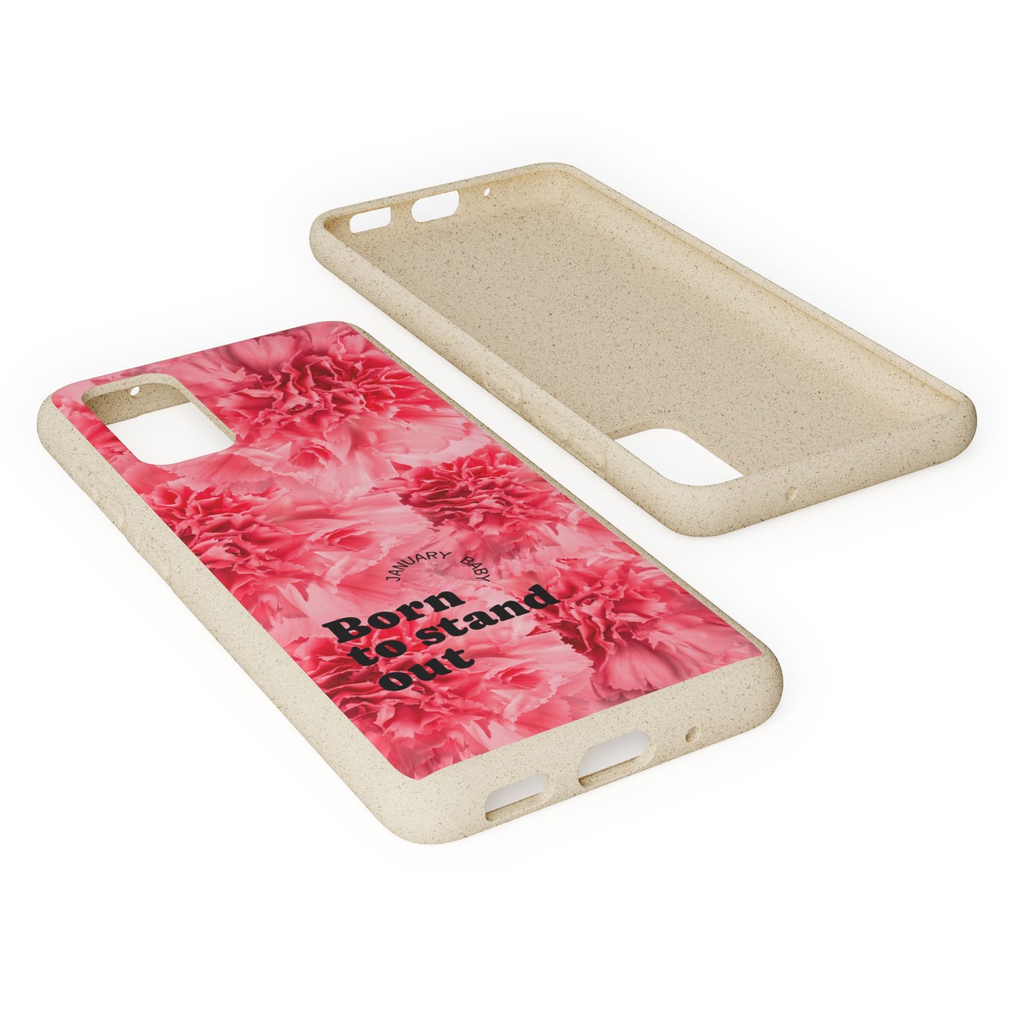 January Eco-friendly birth flower - Biodegradable case