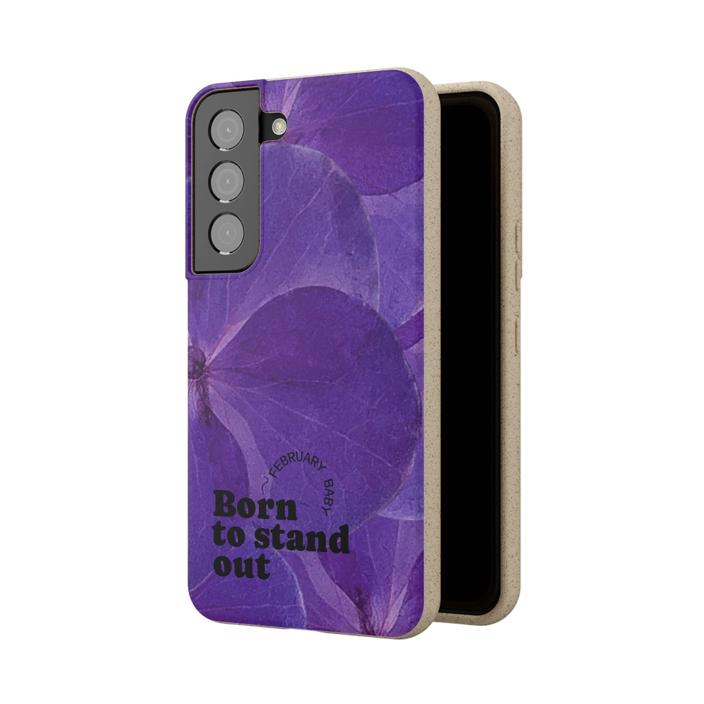 Eco-Friendly February birth flower - Biodegradable case