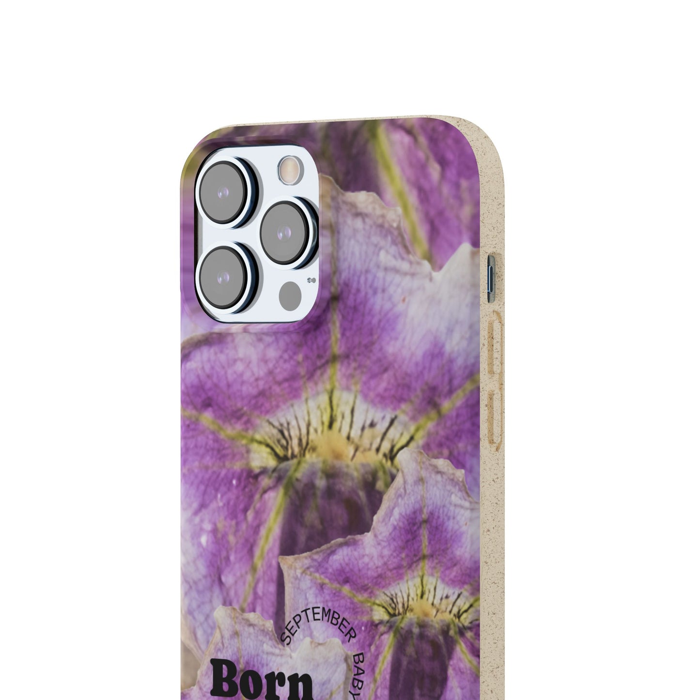 September Eco-friendly birth flower - Biodegradable case
