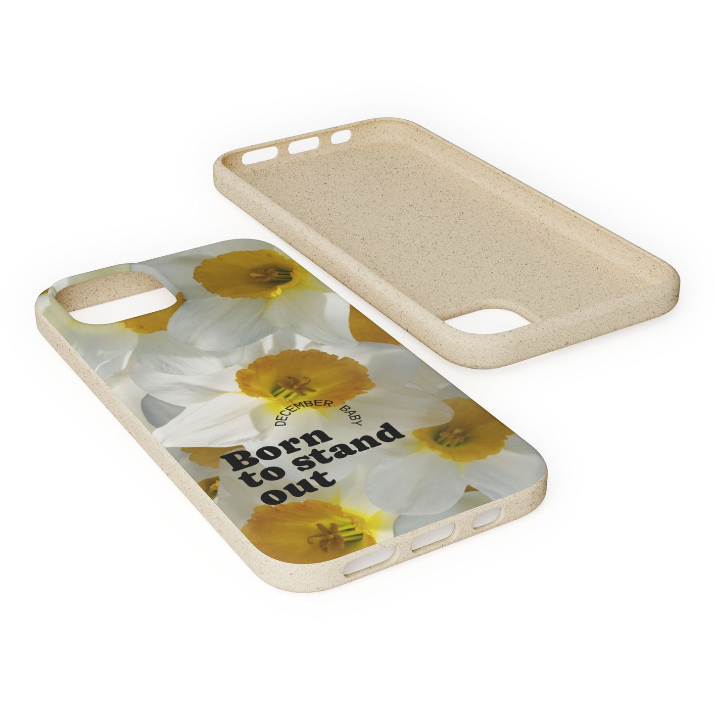 December Eco-friendly birth flower - Biodegradable case