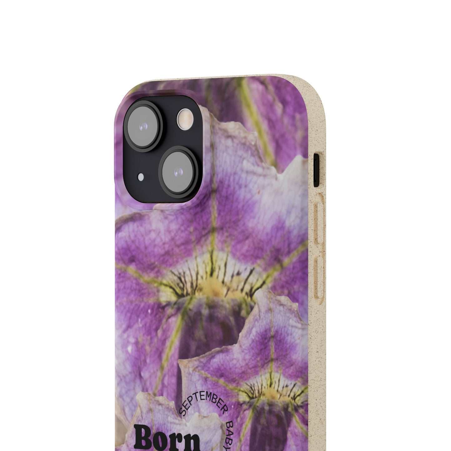 September Eco-friendly birth flower - Biodegradable case