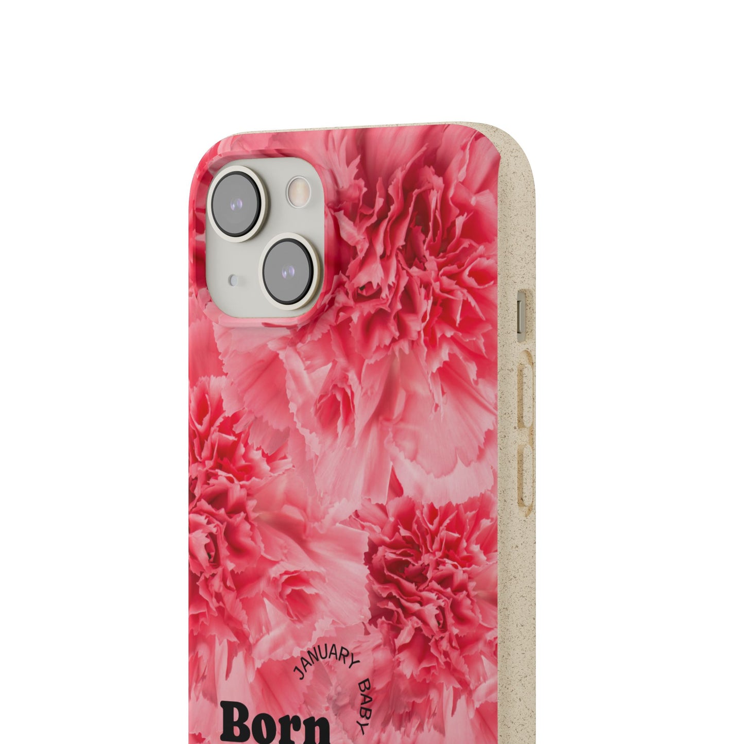 January Eco-friendly birth flower - Biodegradable case