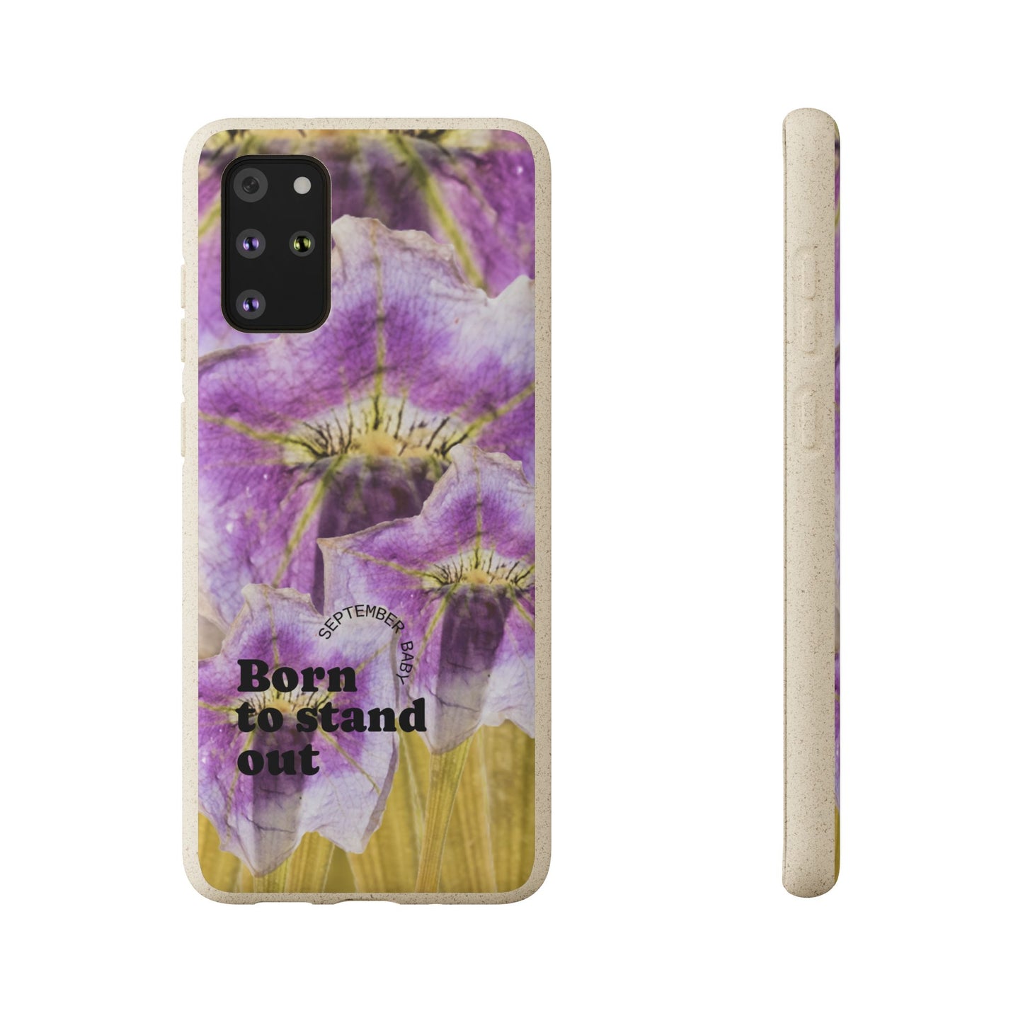 September Eco-friendly birth flower - Biodegradable case