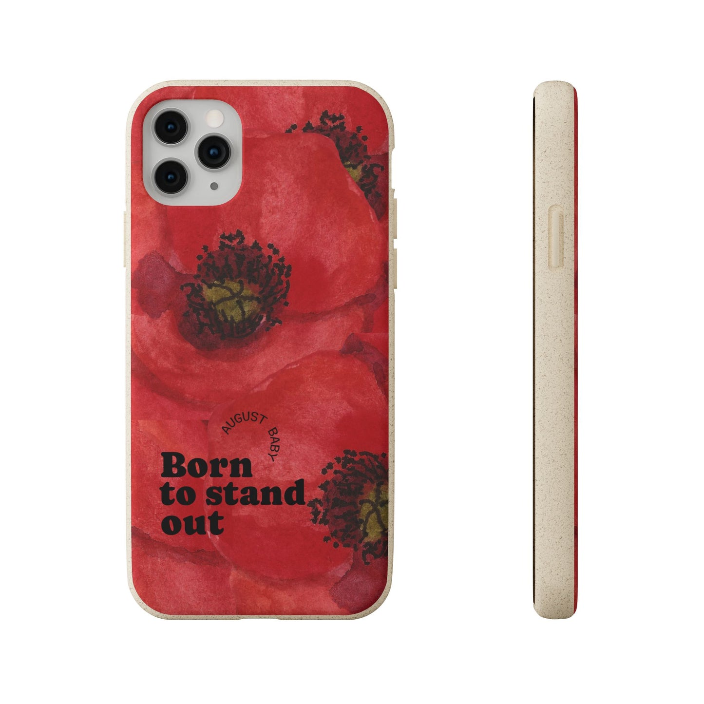 August Eco-friendly birth flower - Biodegradable case
