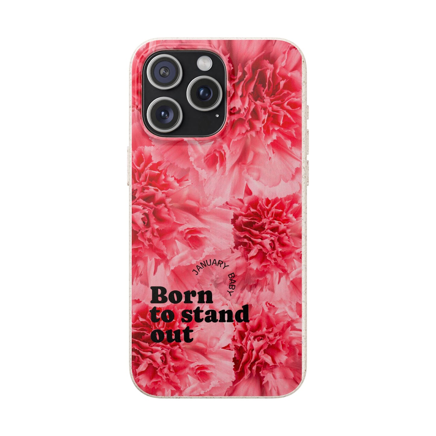 January Eco-friendly birth flower - Biodegradable case
