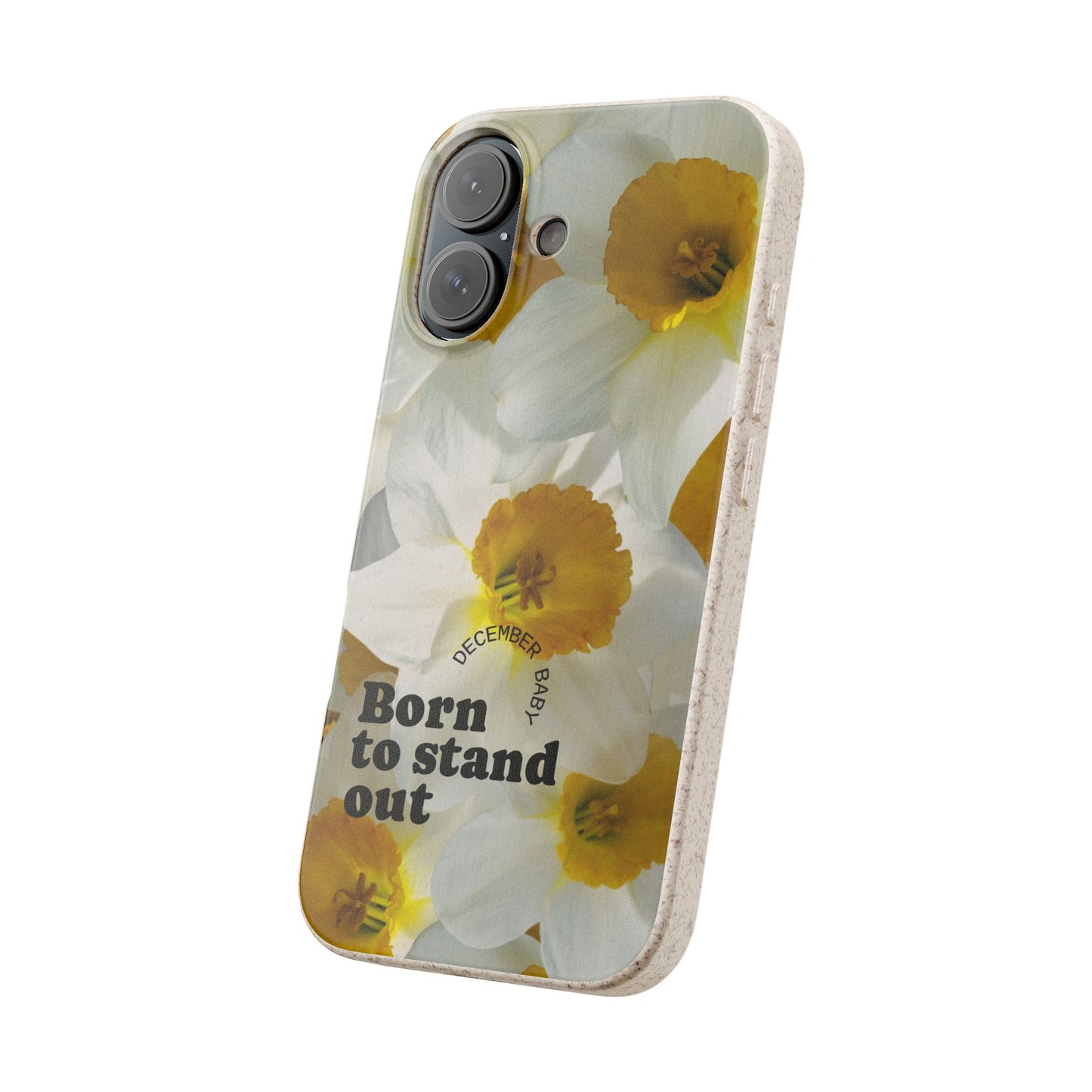 December Eco-friendly birth flower - Biodegradable case