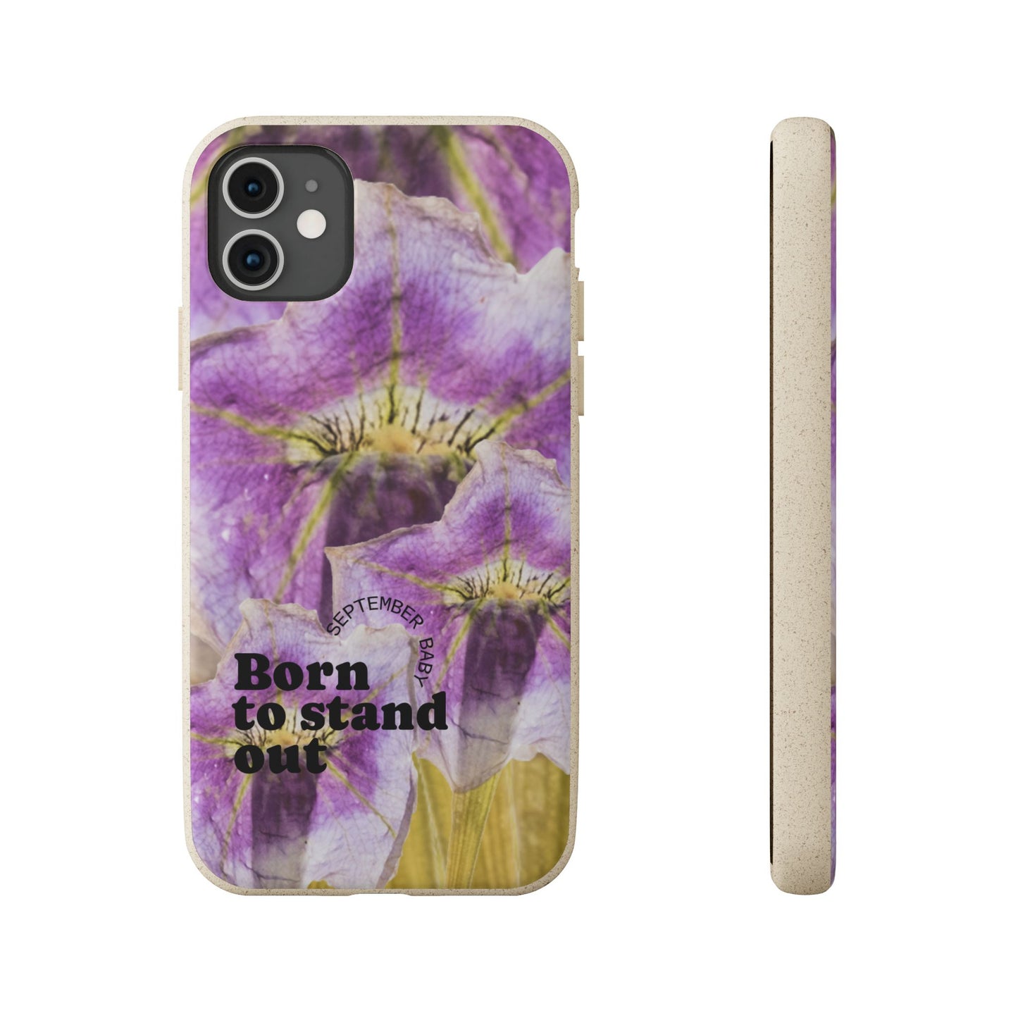 September Eco-friendly birth flower - Biodegradable case