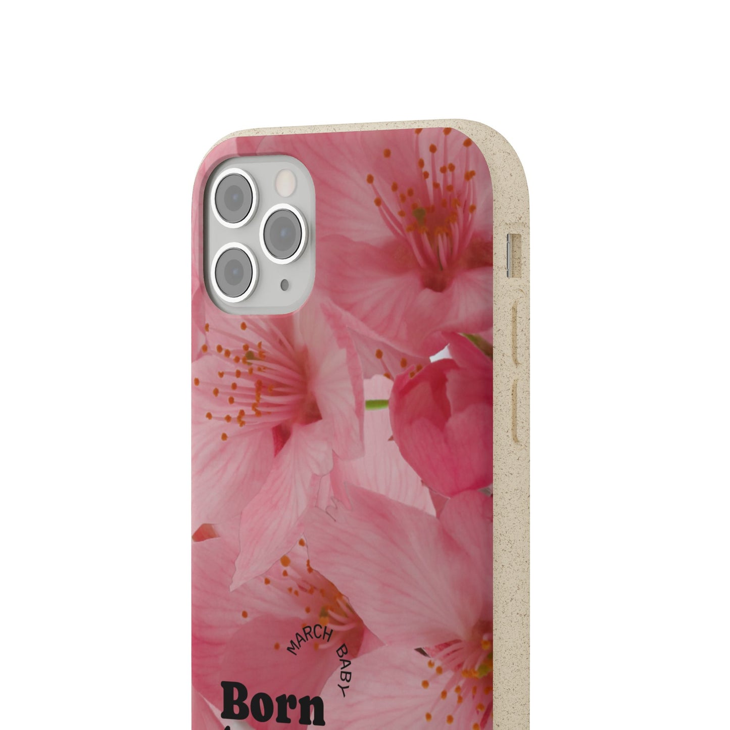 March Eco-friendly birth flower - Biodegradable case