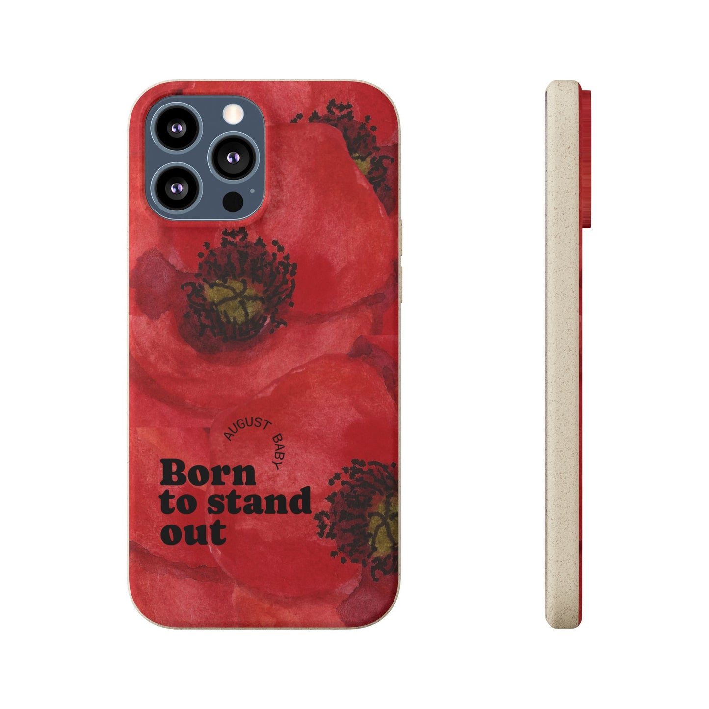 August Eco-friendly birth flower - Biodegradable case