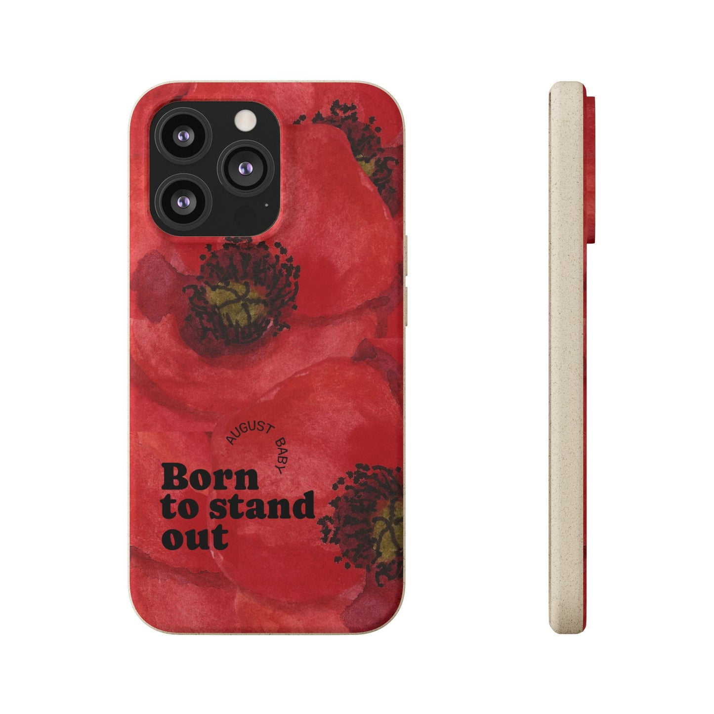 August Eco-friendly birth flower - Biodegradable case