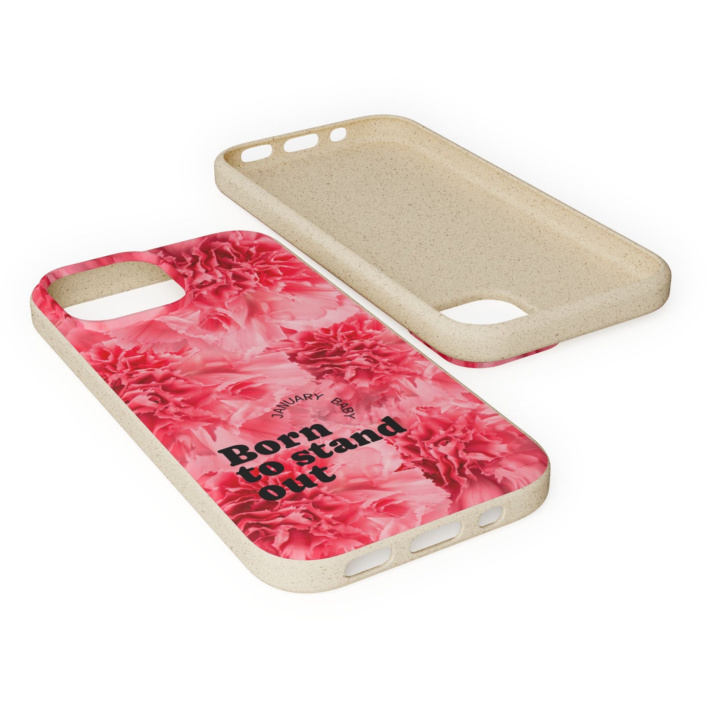January Eco-friendly birth flower - Biodegradable case