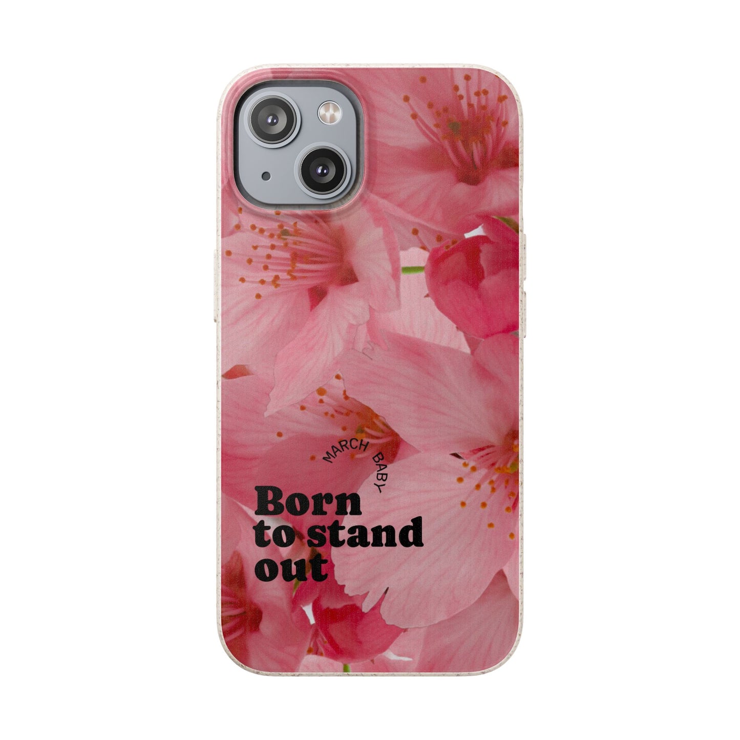 March Eco-friendly birth flower - Biodegradable case