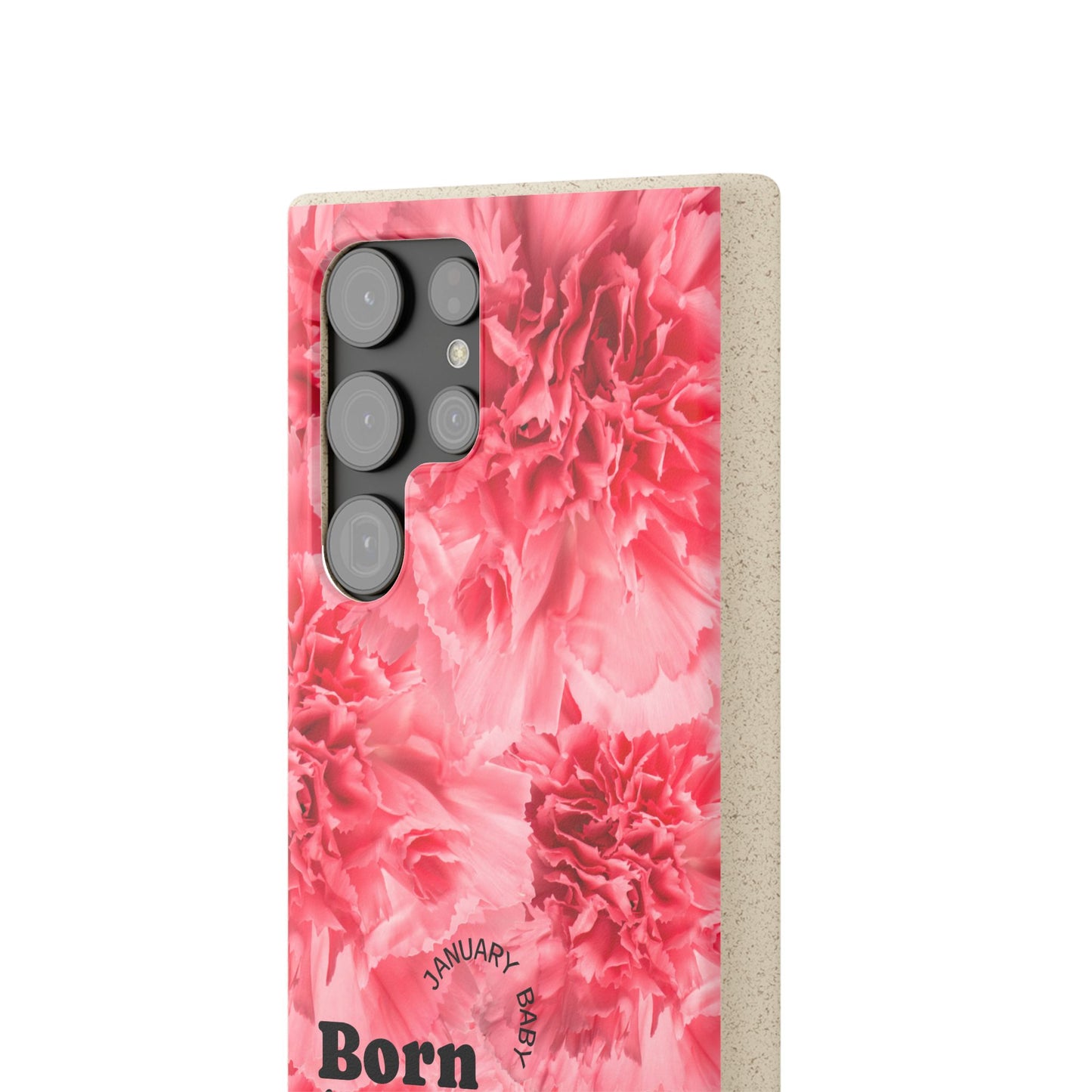 January Eco-friendly birth flower - Biodegradable case