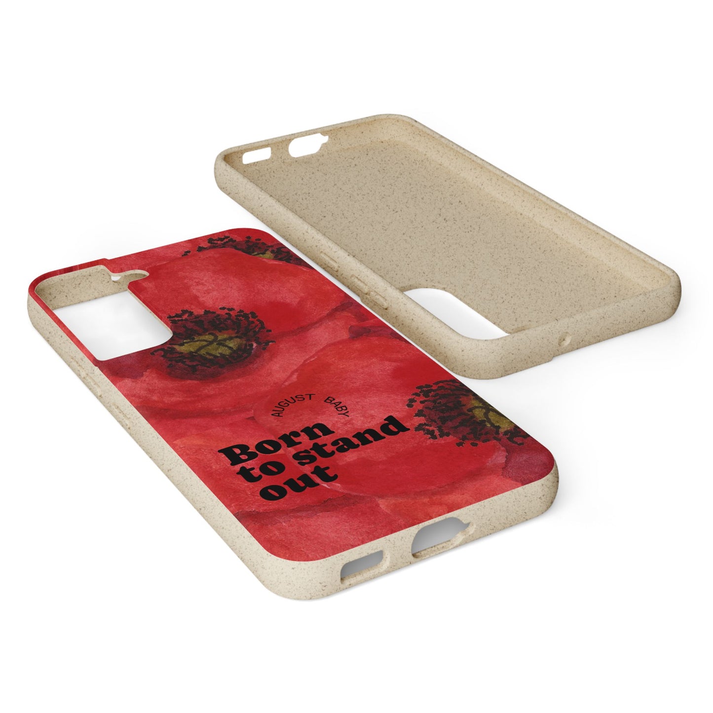 August Eco-friendly birth flower - Biodegradable case