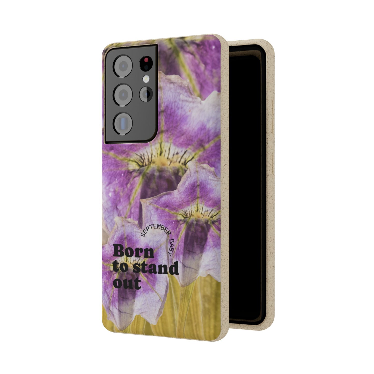 September Eco-friendly birth flower - Biodegradable case